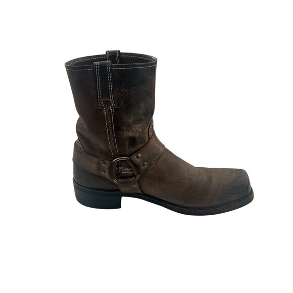 Frye 87400 Men’s 10.5 Brown Leather Harness Motorcycle Riding Engineer Boots - Picture 13 of 16
